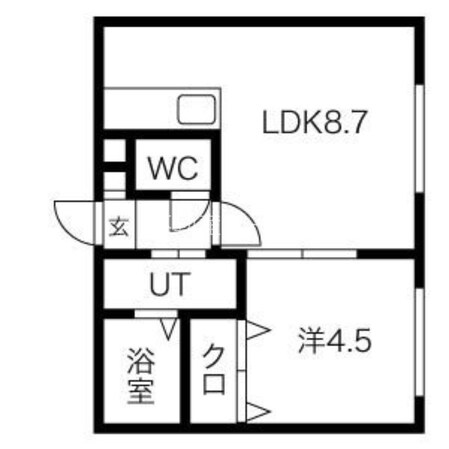 北１２条駅 徒歩2分 2階の物件間取画像